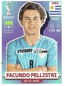 Figurina Facundo Pellistri - FIFA World Cup Qatar 2022. US Edition - Panini