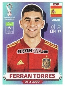 Sticker Ferran Torres - FIFA World Cup Qatar 2022. US Edition - Panini