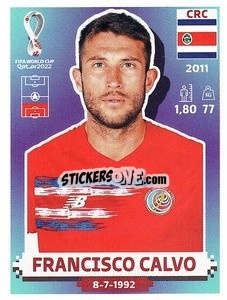 Sticker Francisco Calvo - FIFA World Cup Qatar 2022. US Edition - Panini