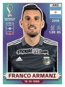 Sticker Franco Armani - FIFA World Cup Qatar 2022. US Edition - Panini