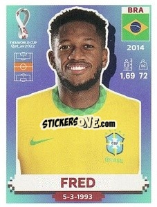 Figurina Fred - FIFA World Cup Qatar 2022. US Edition - Panini