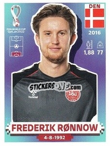 Sticker Frederik Rønnow - FIFA World Cup Qatar 2022. US Edition - Panini