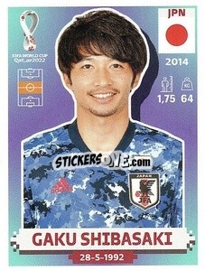 Cromo Gaku Shibasaki - FIFA World Cup Qatar 2022. US Edition - Panini