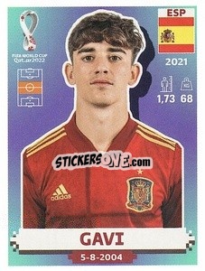 Cromo Gavi - FIFA World Cup Qatar 2022. US Edition - Panini