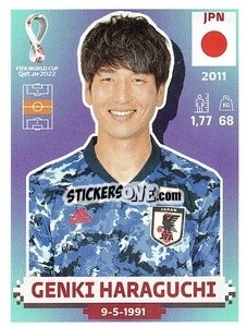Sticker Genki Haraguchi - FIFA World Cup Qatar 2022. US Edition - Panini