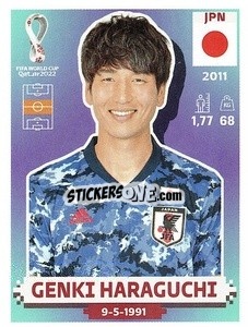 Sticker Genki Haraguchi - FIFA World Cup Qatar 2022. US Edition n. JPN11 - Panini