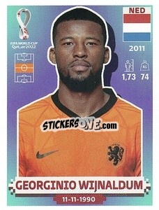 Figurina Georginio Wijnaldum - FIFA World Cup Qatar 2022. US Edition - Panini