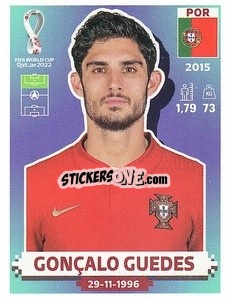 Figurina Gonçalo Guedes - FIFA World Cup Qatar 2022. US Edition - Panini