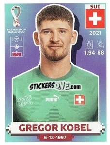 Sticker Gregor Kobel - FIFA World Cup Qatar 2022. US Edition - Panini