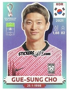 Sticker Gue-sung Cho - FIFA World Cup Qatar 2022. US Edition - Panini