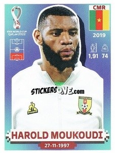 Sticker Harold Moukoudi - FIFA World Cup Qatar 2022. US Edition - Panini