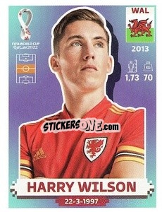 Sticker Harry Wilson - FIFA World Cup Qatar 2022. US Edition - Panini