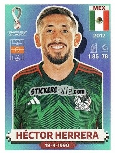 Figurina Héctor Herrera - FIFA World Cup Qatar 2022. US Edition - Panini