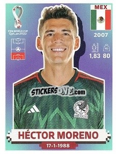 Cromo Héctor Moreno - FIFA World Cup Qatar 2022. US Edition - Panini