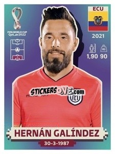 Figurina Hernán Galíndez - FIFA World Cup Qatar 2022. US Edition - Panini