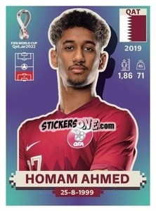 Cromo Homam Ahmed - FIFA World Cup Qatar 2022. US Edition - Panini