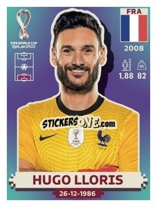 Sticker Hugo Lloris - FIFA World Cup Qatar 2022. US Edition - Panini