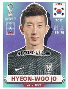 Sticker Hyeon-woo Jo - FIFA World Cup Qatar 2022. US Edition - Panini