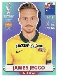 Sticker James Jeggo - FIFA World Cup Qatar 2022. US Edition - Panini