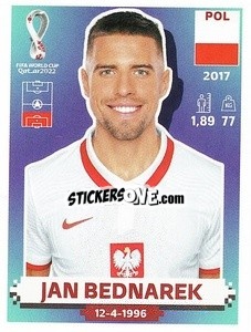 Sticker Jan Bednarek - FIFA World Cup Qatar 2022. US Edition - Panini