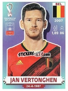 Sticker Jan Vertonghen - FIFA World Cup Qatar 2022. US Edition - Panini