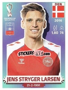 Sticker Jens Stryger Larsen - FIFA World Cup Qatar 2022. US Edition - Panini