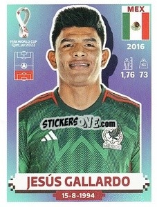 Figurina Jesús Gallardo - FIFA World Cup Qatar 2022. US Edition - Panini