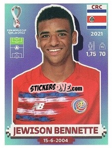 Figurina Jewison Bennette - FIFA World Cup Qatar 2022. US Edition - Panini