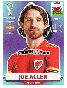 Sticker Joe Allen - FIFA World Cup Qatar 2022. US Edition - Panini