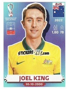 Figurina Joel King - FIFA World Cup Qatar 2022. US Edition - Panini