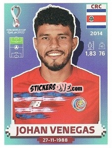 Sticker Johan Venegas - FIFA World Cup Qatar 2022. US Edition - Panini