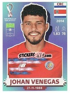 Cromo Johan Venegas - FIFA World Cup Qatar 2022. US Edition - Panini