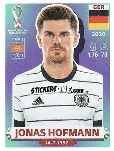Sticker Jonas Hofmann - FIFA World Cup Qatar 2022. US Edition - Panini