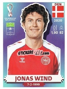 Figurina Jonas Wind - FIFA World Cup Qatar 2022. US Edition - Panini