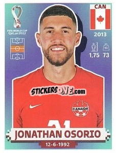 Sticker Jonathan Osorio - FIFA World Cup Qatar 2022. US Edition - Panini