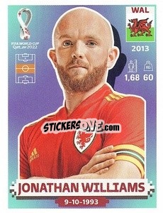 Sticker Jonathan Williams - FIFA World Cup Qatar 2022. US Edition - Panini