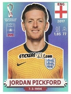 Figurina Jordan Pickford - FIFA World Cup Qatar 2022. US Edition - Panini