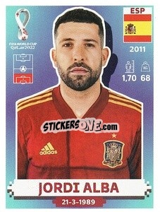 Sticker Jordi Alba - FIFA World Cup Qatar 2022. US Edition - Panini
