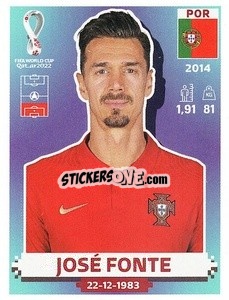 Figurina José Fonte - FIFA World Cup Qatar 2022. US Edition - Panini