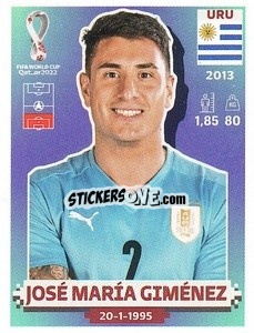 Figurina José María Giménez - FIFA World Cup Qatar 2022. US Edition - Panini