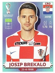 Figurina Josip Brekalo - FIFA World Cup Qatar 2022. US Edition - Panini