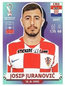 Figurina Josip Juranović - FIFA World Cup Qatar 2022. US Edition - Panini