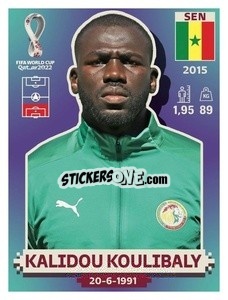 Cromo Kalidou Koulibaly - FIFA World Cup Qatar 2022. US Edition - Panini
