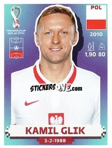 Sticker Kamil Glik - FIFA World Cup Qatar 2022. US Edition - Panini