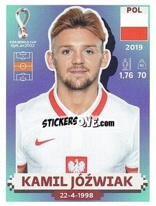 Figurina Kamil Jóźwiak - FIFA World Cup Qatar 2022. US Edition - Panini