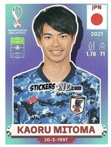 Sticker Kaoru Mitoma - FIFA World Cup Qatar 2022. US Edition - Panini