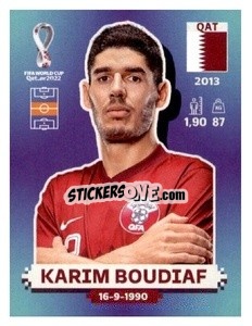 Figurina Karim Boudiaf - FIFA World Cup Qatar 2022. US Edition - Panini