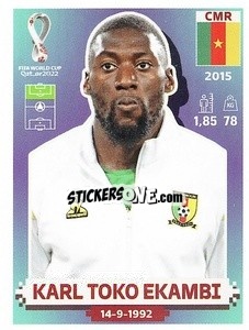 Sticker Karl Toko Ekambi - FIFA World Cup Qatar 2022. US Edition - Panini