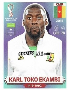 Figurina Karl Toko Ekambi - FIFA World Cup Qatar 2022. US Edition - Panini