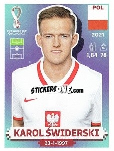 Sticker Karol Świderski - FIFA World Cup Qatar 2022. US Edition - Panini